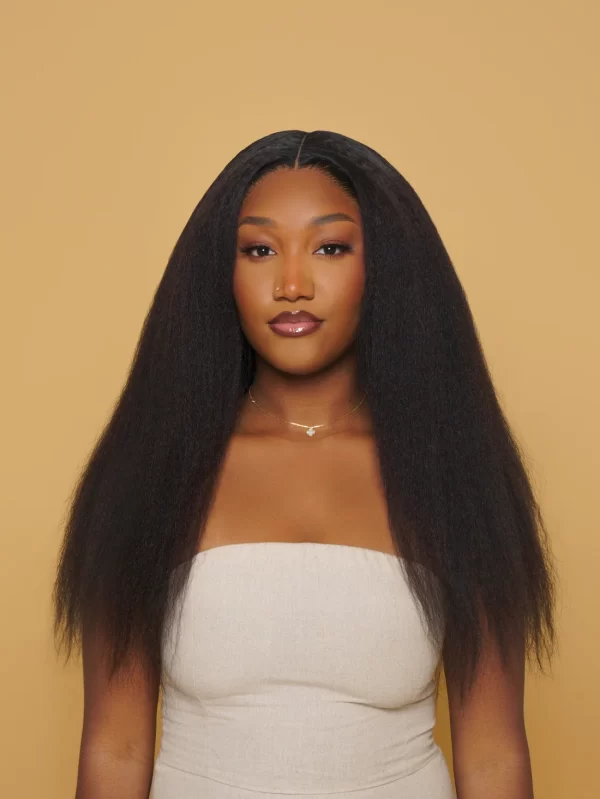 Kinky Straight 6x6 Hg Lace closure Wig